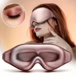 Super Soft 3D Silk Sleeping Eye Mask - Soft and Comfortable, Suitable for All Skin Tones, Unisex, Travel and Home Use, Relax Accessories, Enjoy a Better Sleeping Experience, Soft and Comfortable for Yoga, Travel and Nap with 3D Stereo Eye Mask