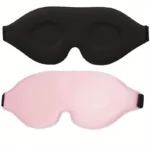 Super Soft 3D Silk Sleeping Eye Mask - Soft and Comfortable, Suitable for All Skin Tones, Unisex, Travel and Home Use, Relax Accessories, Enjoy a Better Sleeping Experience, Soft and Comfortable for Yoga, Travel and Nap with 3D Stereo Eye Mask - Image 2