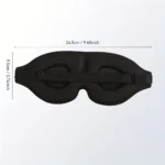 Super Soft 3D Silk Sleeping Eye Mask - Soft and Comfortable, Suitable for All Skin Tones, Unisex, Travel and Home Use, Relax Accessories, Enjoy a Better Sleeping Experience, Soft and Comfortable for Yoga, Travel and Nap with 3D Stereo Eye Mask - Image 5