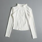 Women Zip Fitness Yoga Shirt Long Sleeve Sports Jacket Gym Top Activewear Running Coats Workout Clothes Woman - Image 3